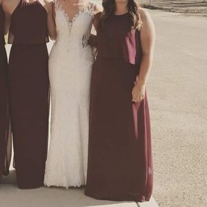 Burgundy Bridesmaids Dress